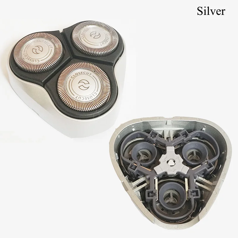 Серебристый Бреющая головка HQ4 HQ56 для philips Rqzor лезвие YQ6008 YQ6108 YQ6188 YQ6308 HQ6900 HQ6902 HQ6904 HQ6906 HQ6996 HQ6927 - Цвет: Серебристый