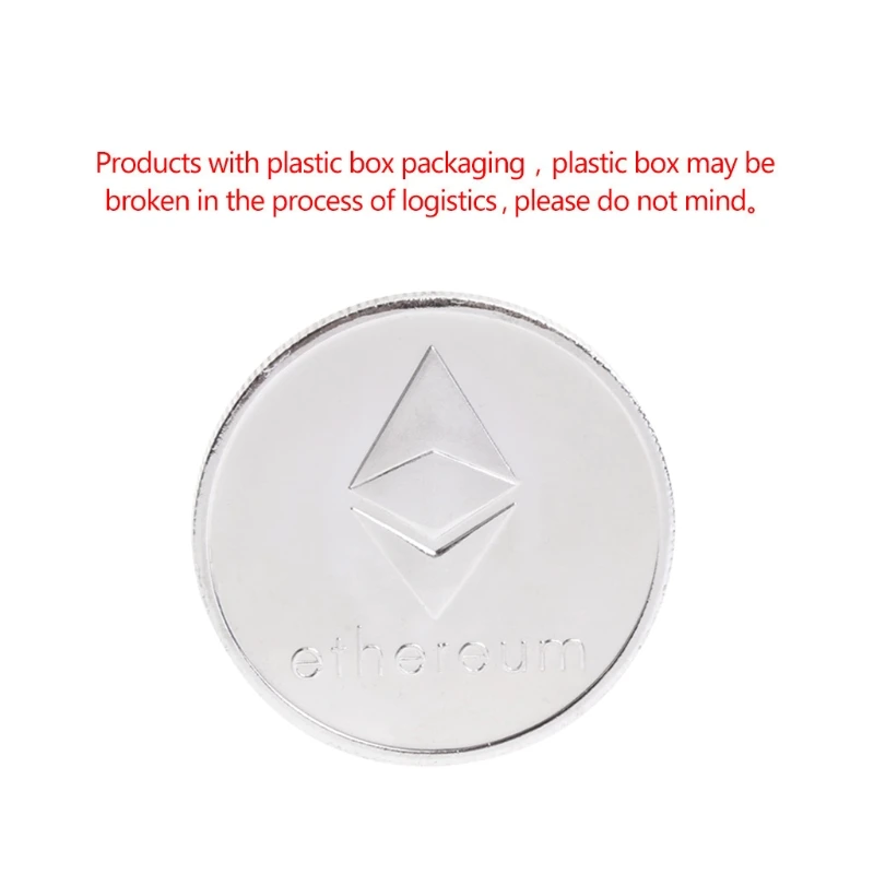 Памятная монета BTC коллекция художественных подарков Сплав Имитация эфириума ETH