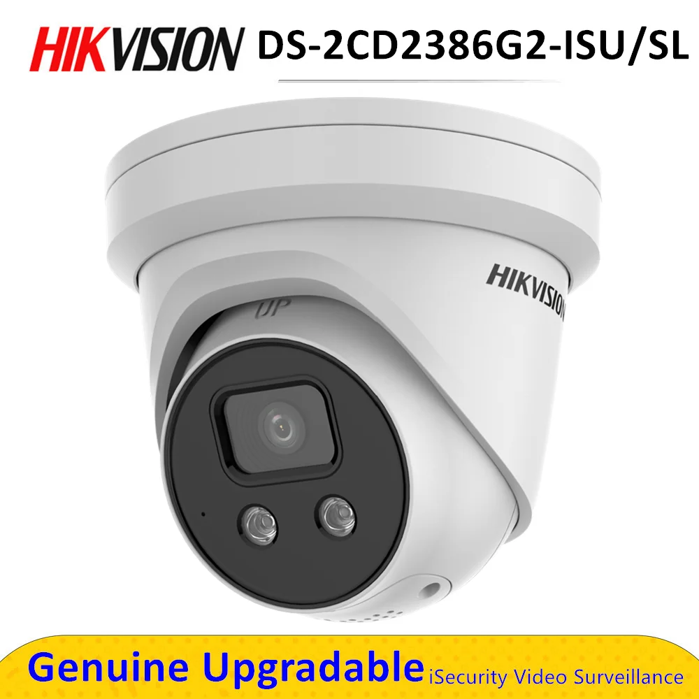 

Hik DS-2CD2385G2-ISU/SL 4K Video Surveillance camera Security Acusense Two-way Audio 8MP POE Low-light DarkFighter H.265+ IP67