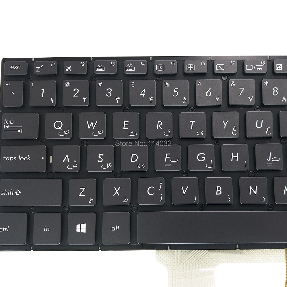 Сменные клавиатуры с подсветкой UX561 для ASUS zenbook UX561UD UX 561UD FS Farsi Arabic black real KB AEBKKAY0030