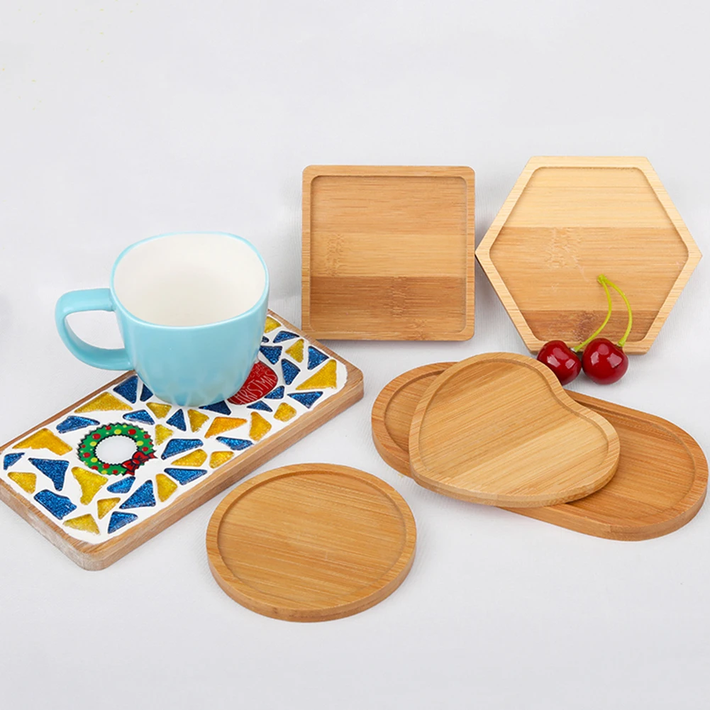 1/3/4 шт. деревянные подставки для кружки|Создание мозаики| |