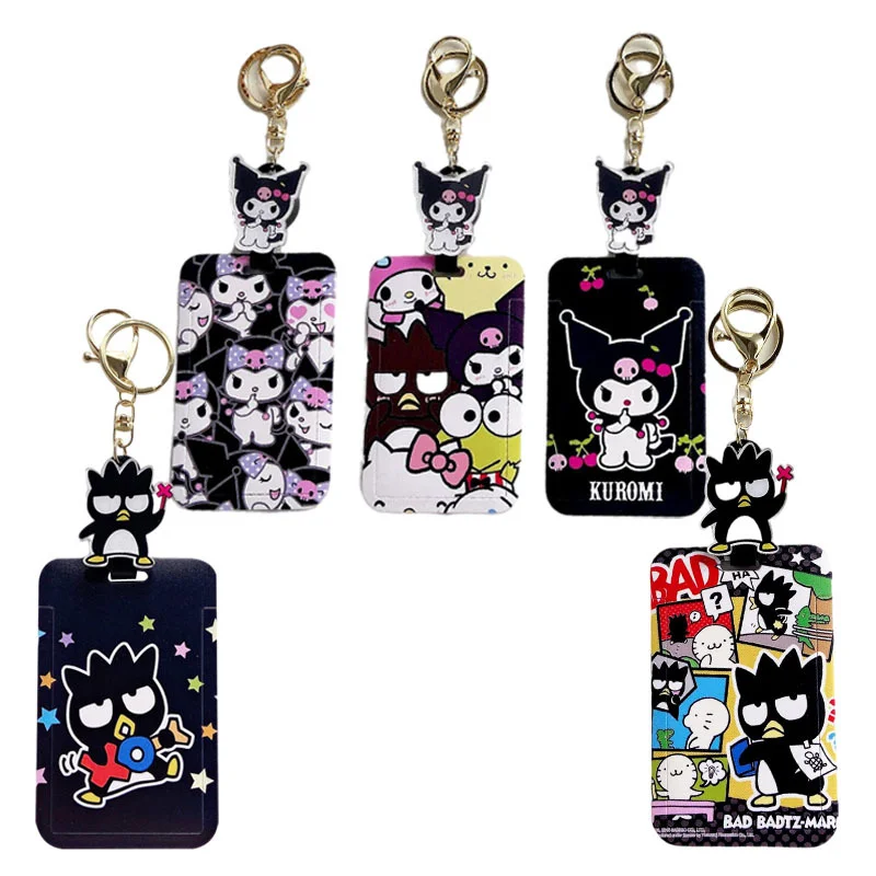

Мультяшная Милая аниме Kuromi XO банковская кредитная карта Студенческая автобусная карта для хранения карты метро защитная оболочка может ра...