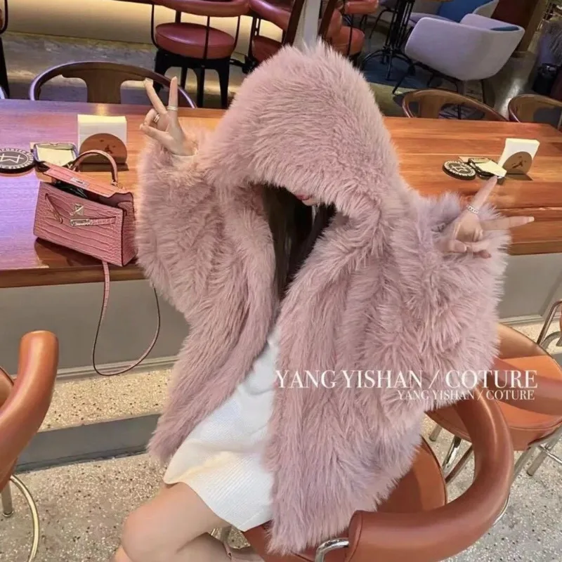 Осенние женские куртки из искусственного меха верхняя одежда для женщин пальто