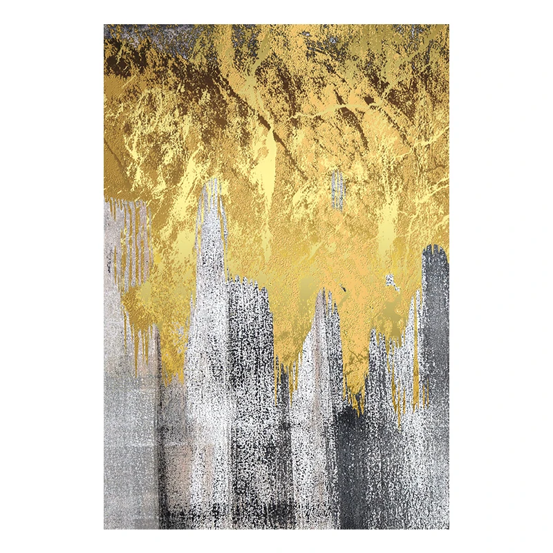 

Big Size Gold Abstract Oil painting on Canvas Scandinavian Posters and Prints Wall Art Picture for Living Room Home Decoration