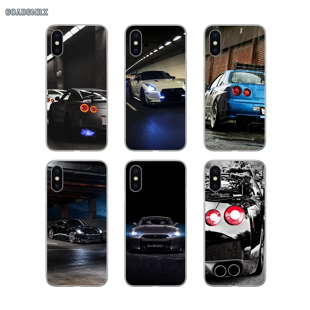 Для Samsung Galaxy A3 A5 A7 A750 2016 2017 A10 A30 A40 A50 A70 A6 A8 A9 плюс J8 2018 Nissan GTR автомобиль прозрачный