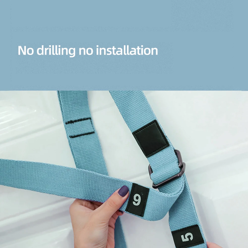 

Yoga Wall Rope Open Hip Hammock Stretch Auxiliary Trainer Rope Pull Stretch Belt Home Ladies Yoga Belt Fitness Equipment Double