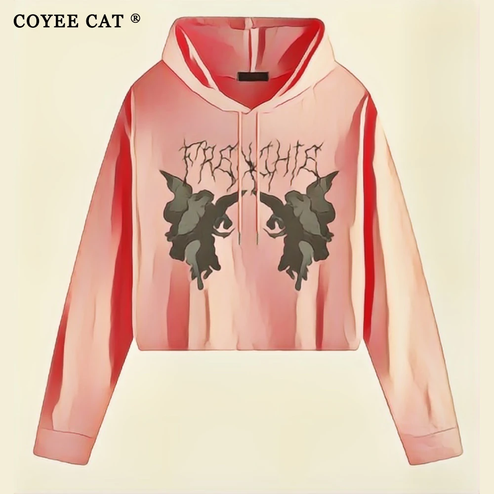 Женская толстовка в стиле Харадзюку аниме на молнии Y2k | одежда
