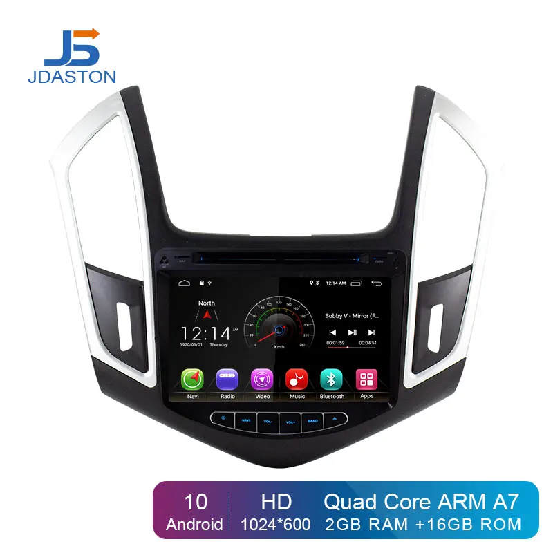 JDASTON Android 10 автомобильный dvd-плеер для Chevrolet Cruze 2 Din Автомобильный Радио gps навигация Мультимедиа стерео wifi