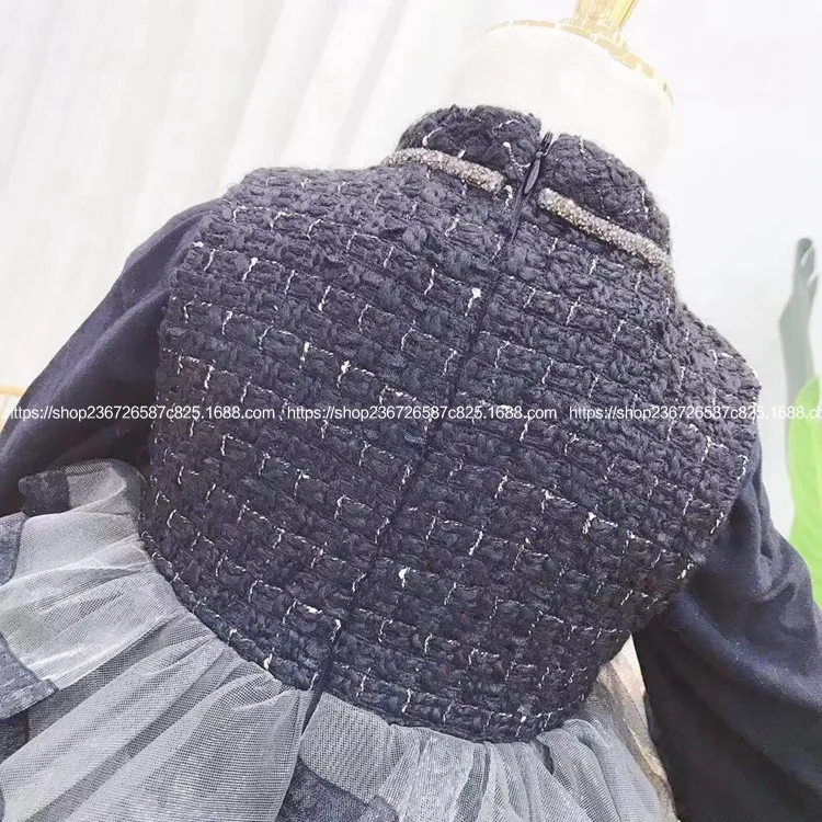 Новинка 2019 года сезон осень корейский стиль Лидер продаж платье-майка из твида с