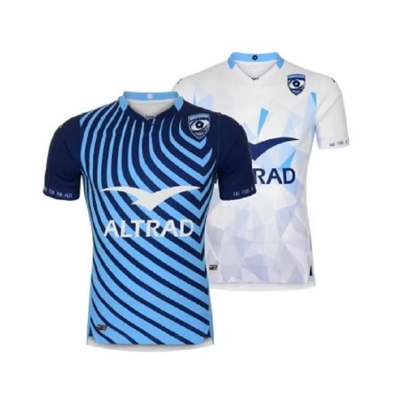 

2020 2021 Montpellier casa/longe-camisa de rugby dos homens tamanho: S-5XL