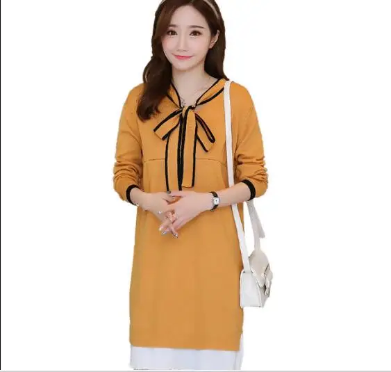 Свитер для беременных вязаный длинный свитер Новинка осени|Пуловеры| |