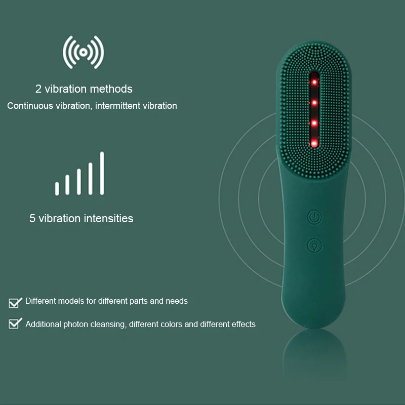 

Silicone Face Cleansing Brush Electric Face Cleanser Cleansing Skin Deep Washing Massage Brush J9