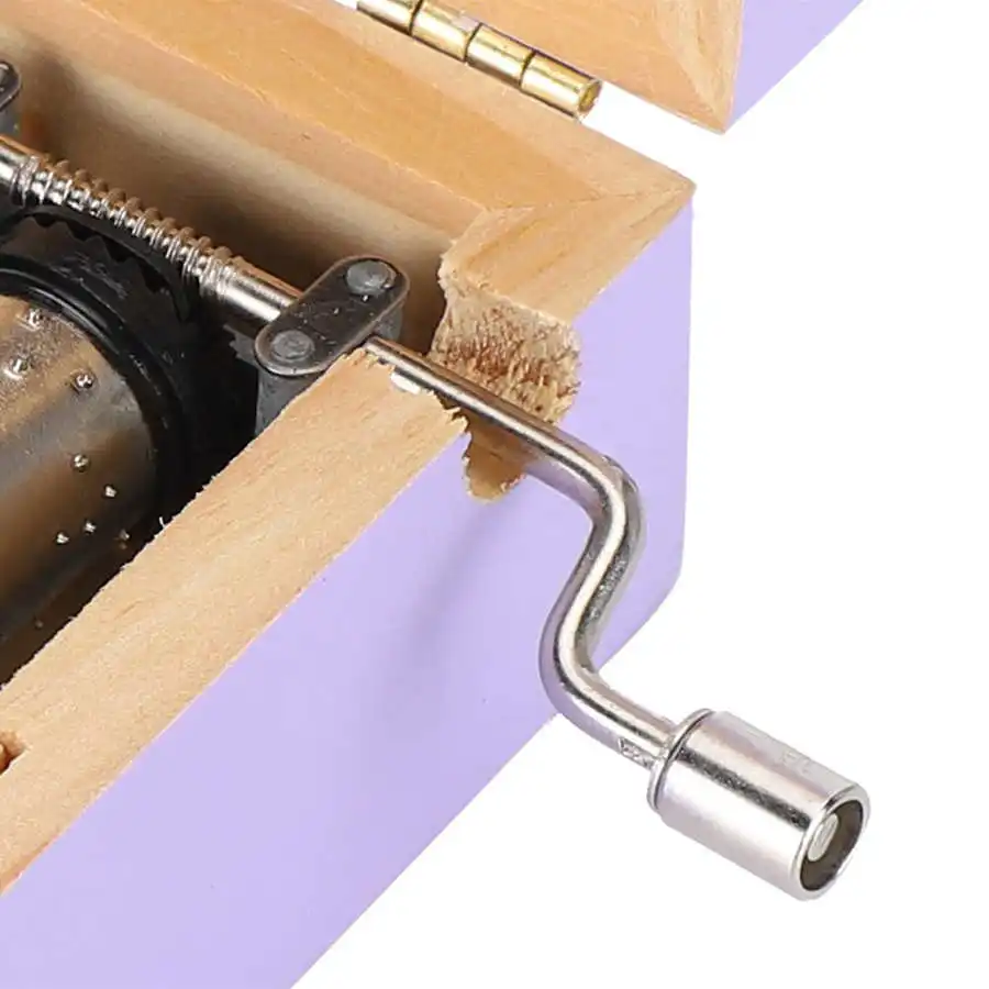 Деревянная музыкальная шкатулка ручной работы с изображением вишни украшение