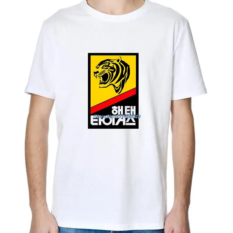 

Haitai Tigers, Корейская бейсбольная команда 80-х Сеул, крутая винтажная Ретро футболка, топы, футболка s Harajuku, мужская одежда