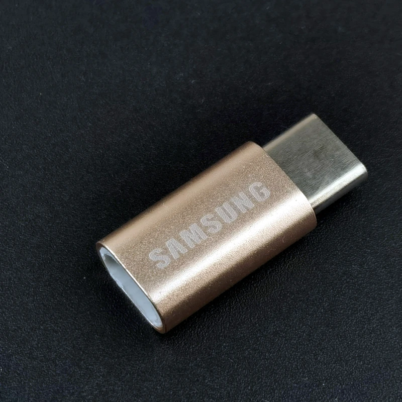 

Samsung A51 Charger Adapter Original Aluminum Alloy Micro Usb 2.0 To Usb C for Galaxy A70 A50 S8 S9 S10 Plus Note 8 9 10 A71