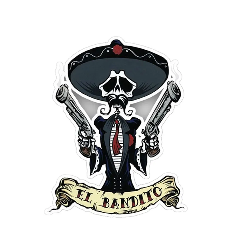 

Car Stickers Decor Motorcycle Decalsel Bandito Guns Decorative Accessories Creative Sunscreen Waterproof PVC,13cm*10cm