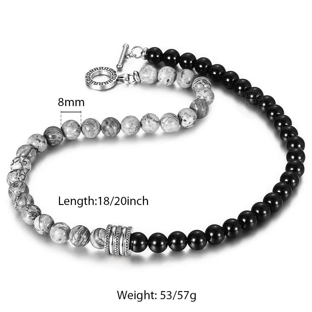 Ожерелье с натуральным тигровым глазом и картой ожерелье для мужчин женщин из