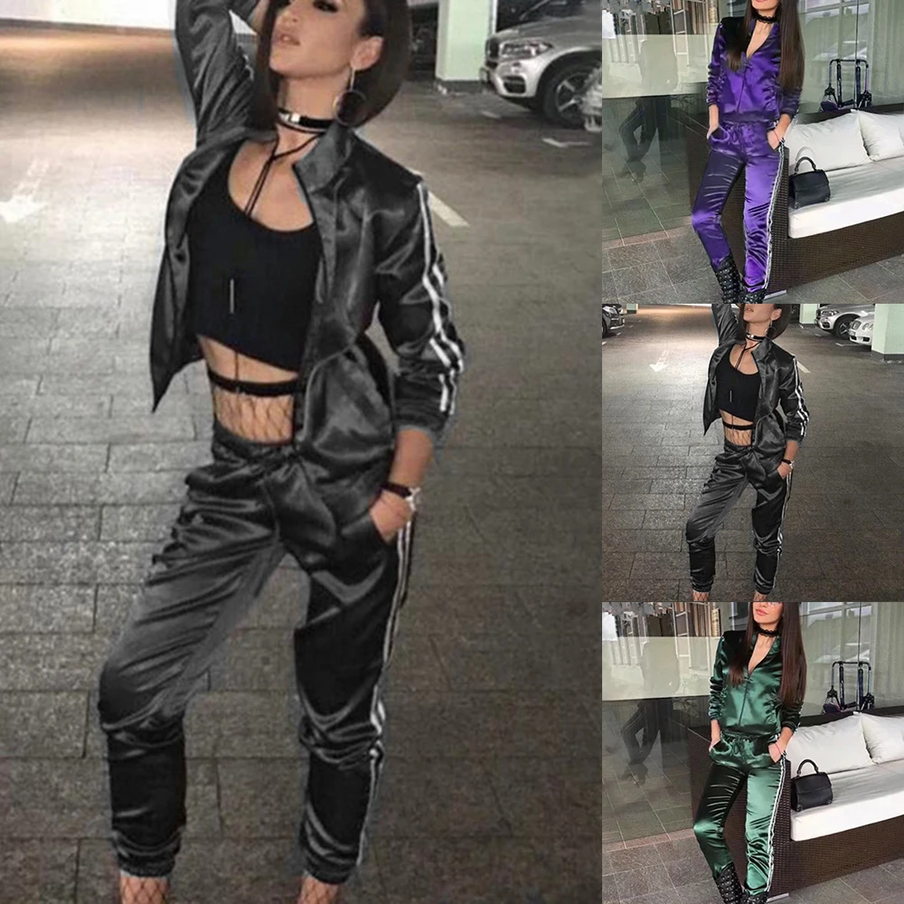 Женский спортивный костюм осенняя одежда с длинными рукавами спортивная в