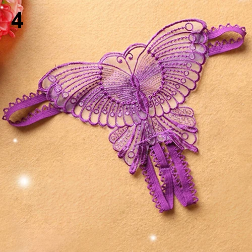 Женские сексуальные стринги с бабочками красивые кружевные женские трусики