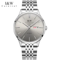 carnival brand luxury dress watch for men fashion mechanical wristwatch waterproof sapphire calendar automatic relogio masculino