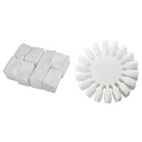 10pcs nail art tips gel acrylic display practice wheel 900pcs white lint free nail art wipes cotton pad