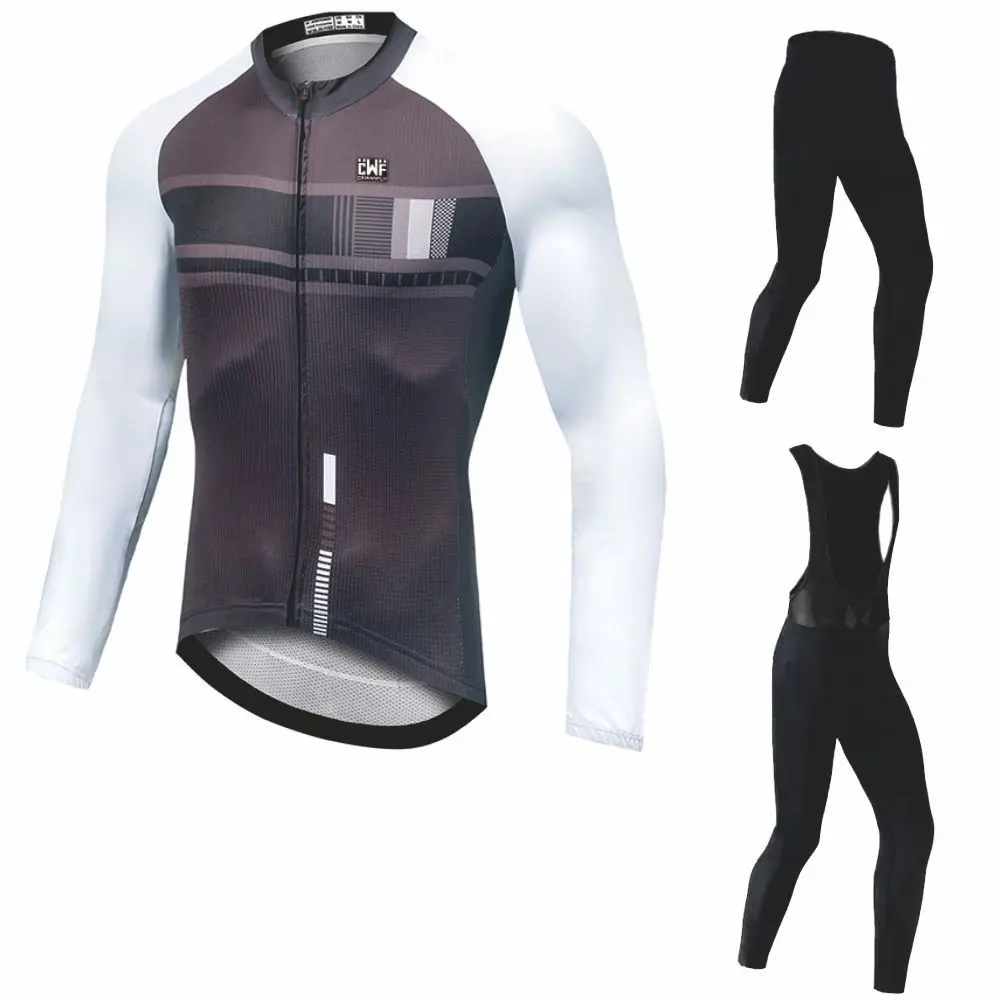 

Men Long Sleeves Cycling clothing Jersey Set Cycling Maillot Sport Uniform MTB Bicycle Clothes Tight Jacket Men Cycle Clothes