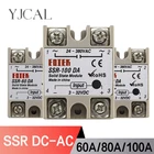 Твердотельные релейные модули 3-32 В SSR-60DA SSR-80DA 60A 80A 100A вход DC 24-380 В AC Выход Высокое качество