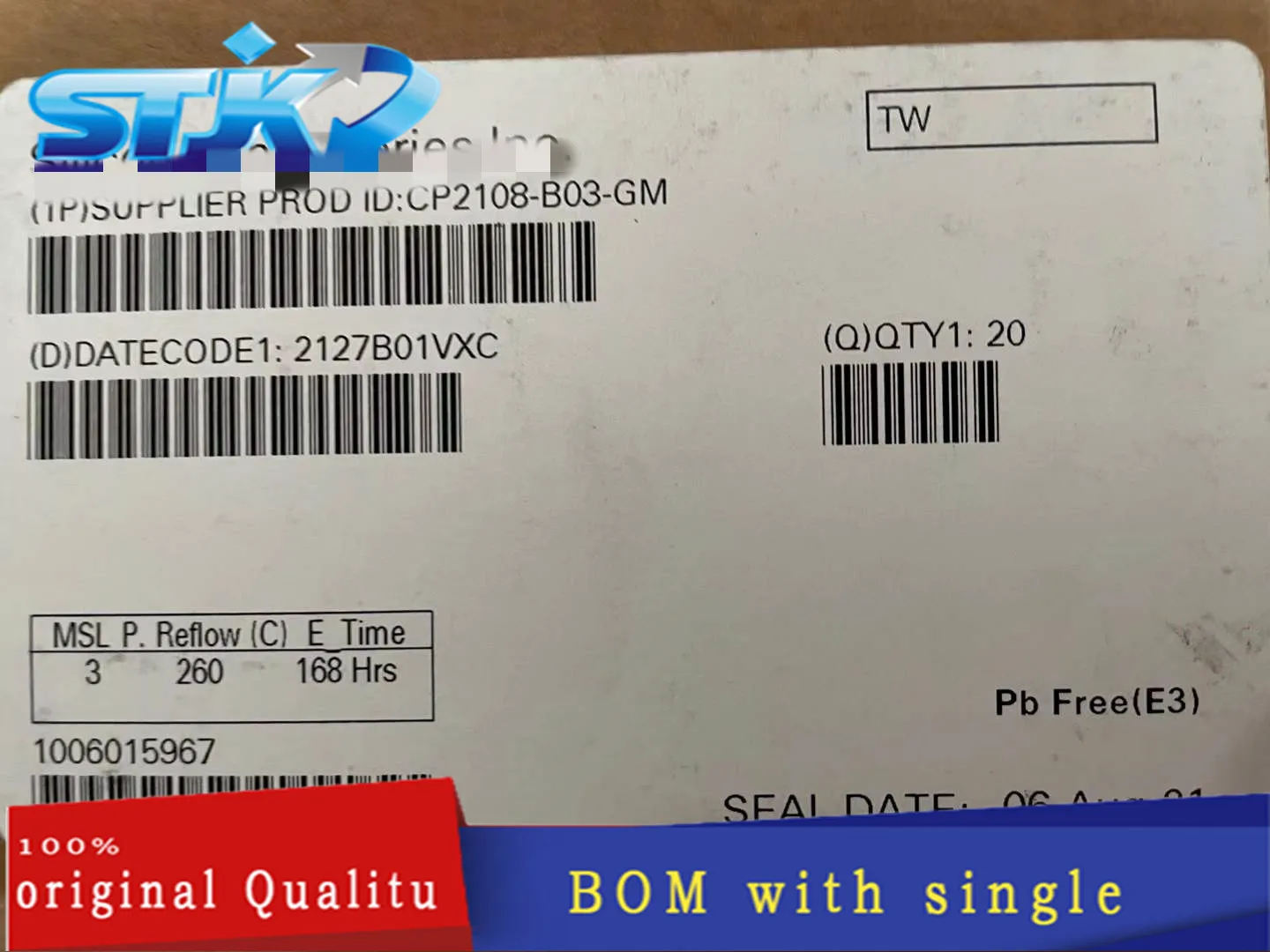 IC CP2108-B03-GM QFN64 DC2021+ Interface - serializer, solution series   New original Not only sales and recycling chip 1PCS