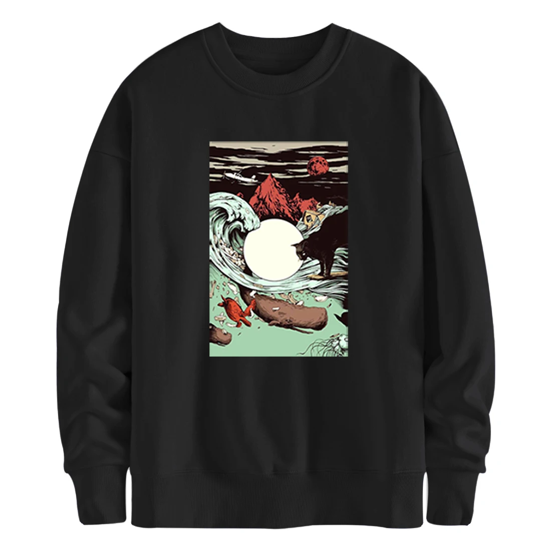 

Funny Print Long Sleeve Mens Sweatshirts 2020 Winter Brand Hoodies Harajuku Clothing Male Pullovers White Moletom Masculino
