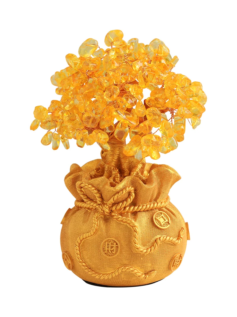 

Topaz Money Tree Ornaments Home Living Room Money Tree Wine Cabinet Decorations Creative Gifts Opening Gifts