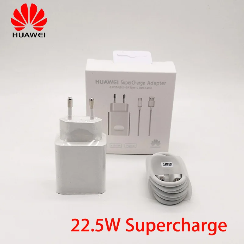Оригинальное зарядное устройство Supercharge для huawei P20 p10 mate 9 10 pro plus V20 honor note 4 5 V 5A 22 w