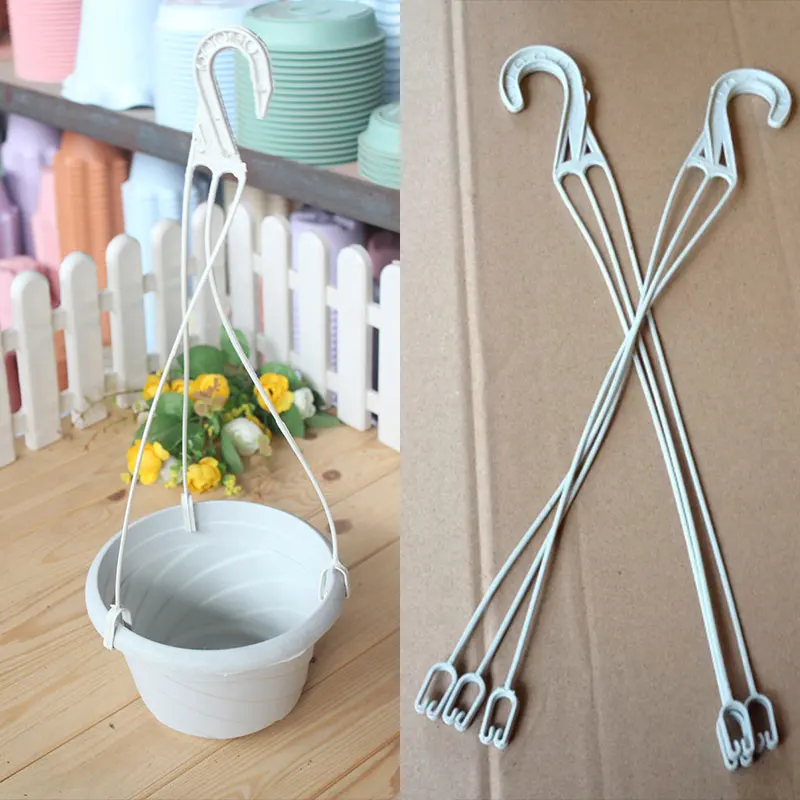 

Round Plastic Hanging Orchid Pot Hook Durable Flower Pot Holder Hanging Flower Basket Hook Hanger Flower Pot
