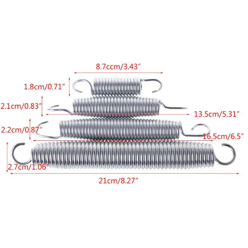 

8-21cm High Quality Stainless Steel Spring For Circular Trampoline Replacement Stainless Steel Spring