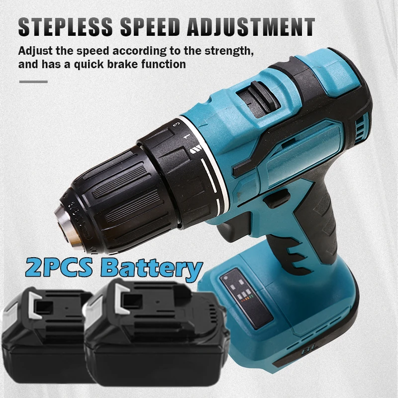 Электрическая Беспроводная бесщеточная Ударная дрель перфоратор отвертка