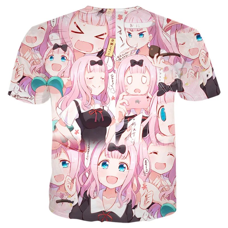 Костюм Kaguya-sama: Love Is War Fujiwara Chika косплей толстовки для мужчин и женщин футболка с