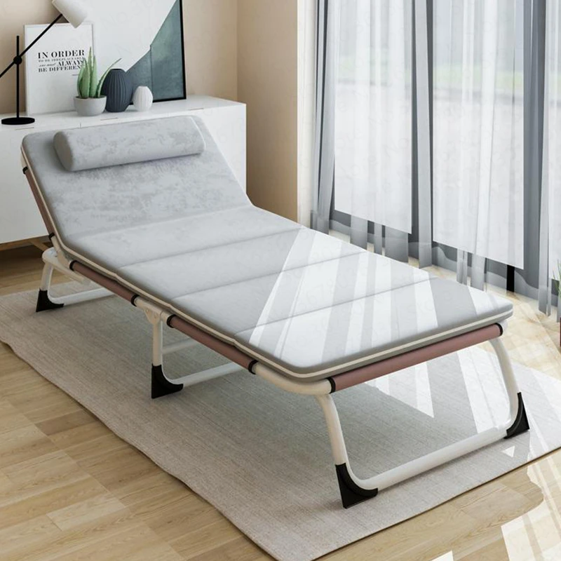 

Multifunctional Folding Bed Single Bed Home Adult Lunch Bed Siesta Lounge Office Simple Bed Marching Care