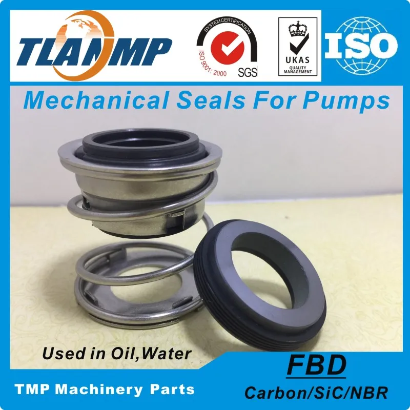 

FBD-40 (Shaft size=40mm) Rubber Bellow TLANMP Mechanical Seals Used in Oil,Water,Corrosive medium (Material:Carbon/SiC/NBR)