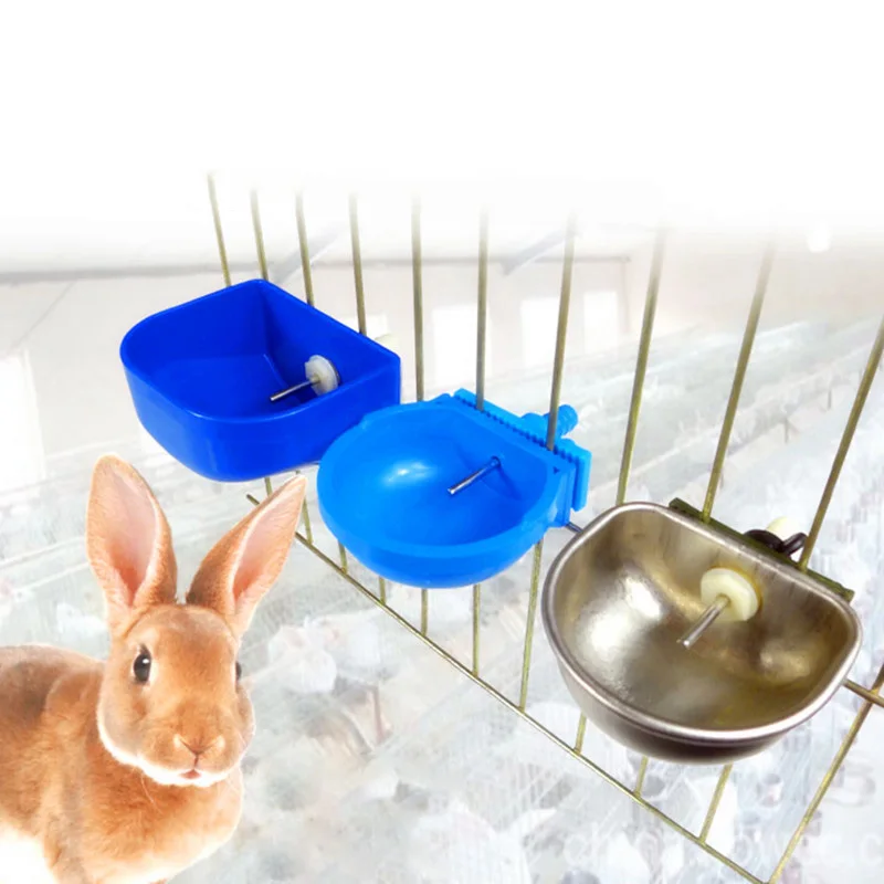 Из нержавеющей стали в форме кролика автоматическая поилка для воды