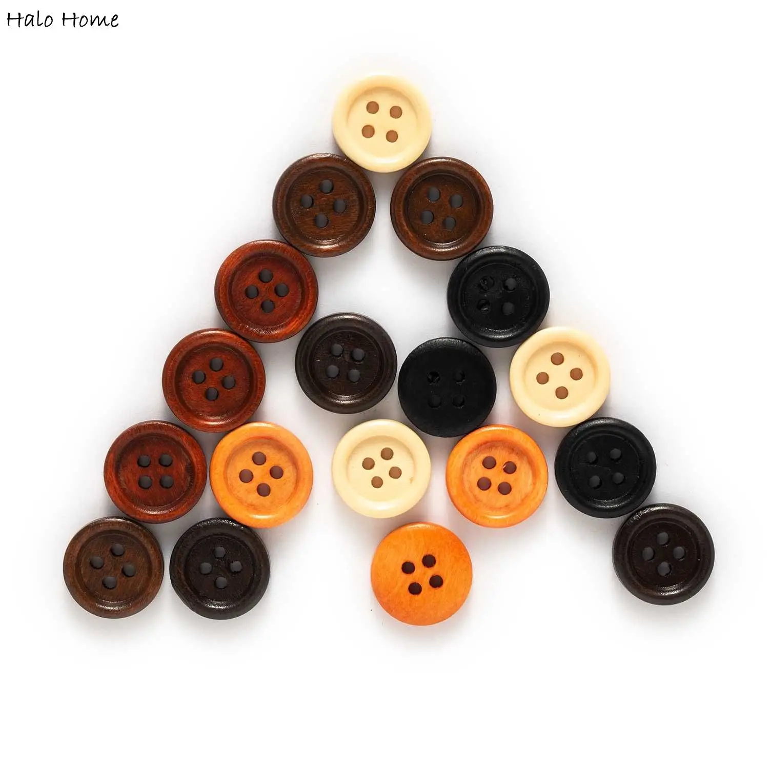 30/50 шт. 4 отверстия деревянные пуговицы для пришивания Скрап костюмы ремесла