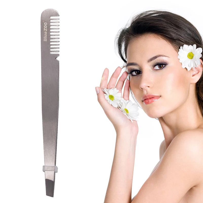 Пинцет конический из нержавеющей стали для бровей и ресниц | Красота здоровье