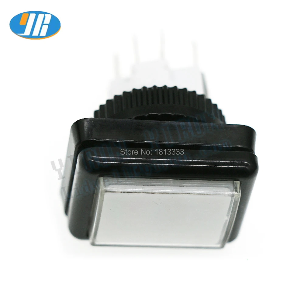 

Аркадная кнопка 35 мм * 26 мм, 12 В постоянного тока, светодиодсветодиодный подсветильник ка, кнопка с 3-контактным микропереключателем, кнопка ...