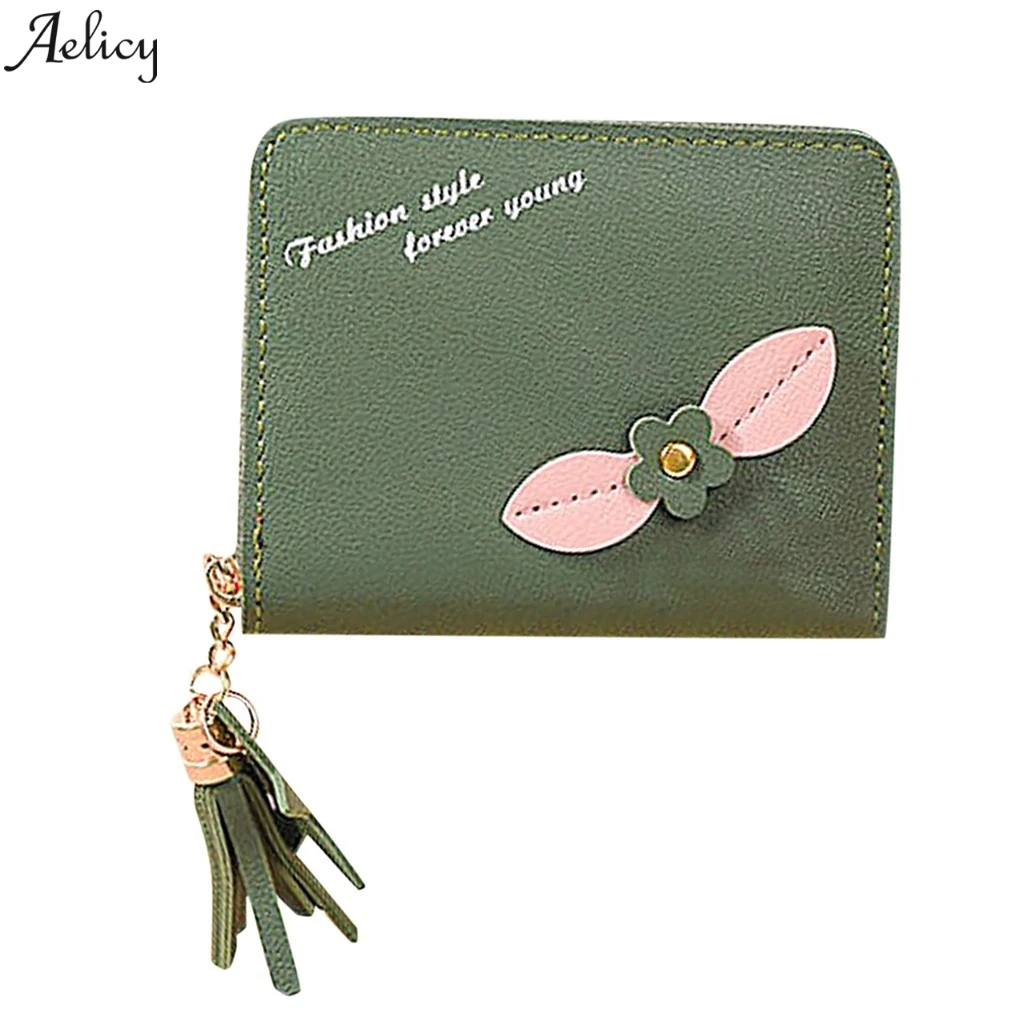 Aelicy/женские кошельки с цветочным принтом женская кожаная сумка кошелек на молнии