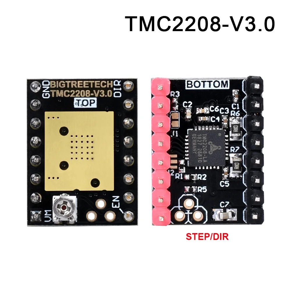 TMC2208 DIY 5 шт. TMC2209 TMC2208 UART TMC2130 TMC5160 TMC5161 Драйвер шагового двигателя для 3d принтера плата управления - Цвет: TMC2208 DIY
