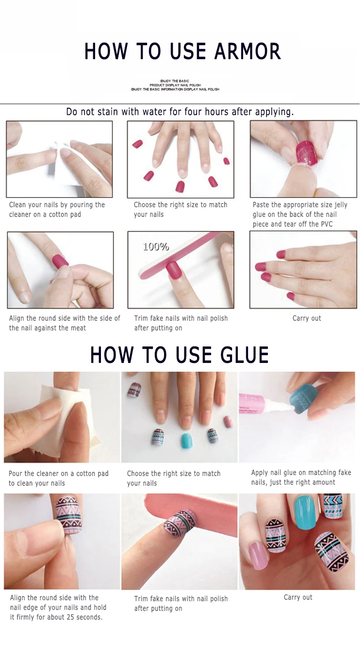 Накладка на ногти с круглой розовой головкой 24 шт.|Стикеры и наклейки| |