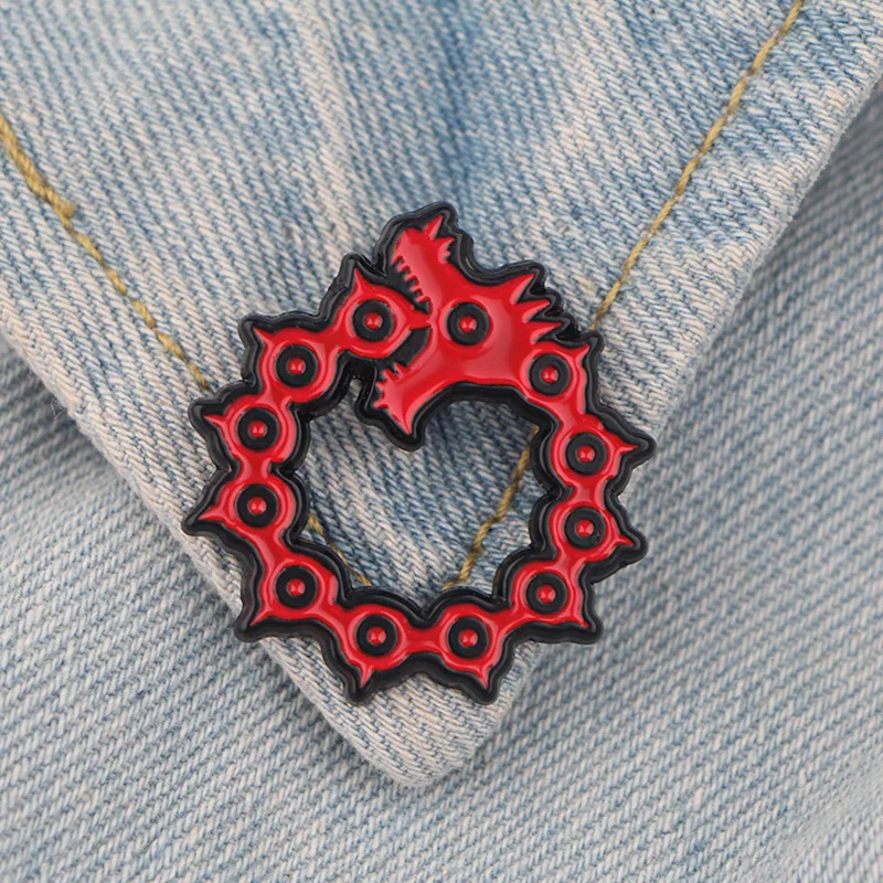 

The Seven Deadly Sins Cool Pins Metal Brooches and Pins Enamel Pin for Backpack Badge Brooch T-shirt Collar Halloween Gifts