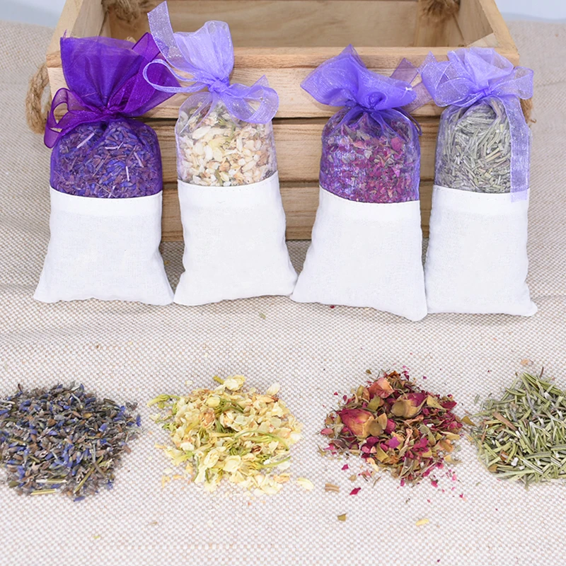 

Dried Flowers Sachet Natural Lavender Rose Jasmine Rosemary Dried Floral Sachet Closets Drawer Air Fresher Office Home Decor
