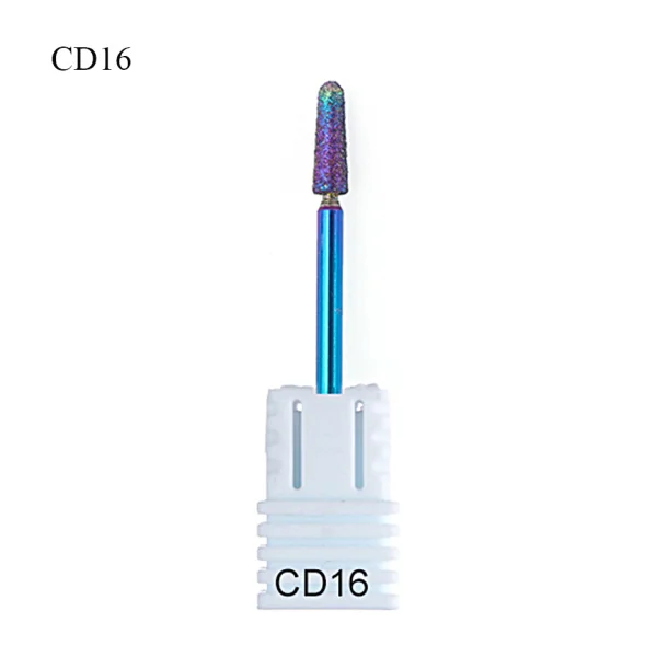 CD16 1 шт. электрические сверла для ногтей радужные алмазные фрезы для маникюра аксессуары роторные инструменты для дизайна ногтей LACD01-27-1 - Цвет: CD16