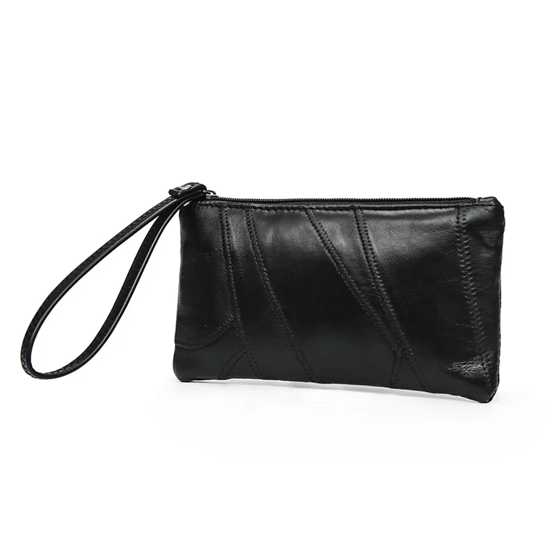 

2020 Summer Women New Fashion Soft Stitching Thread Pattern Concise Retro Clutch Bag Phone Bag Coin Purse Office Daily