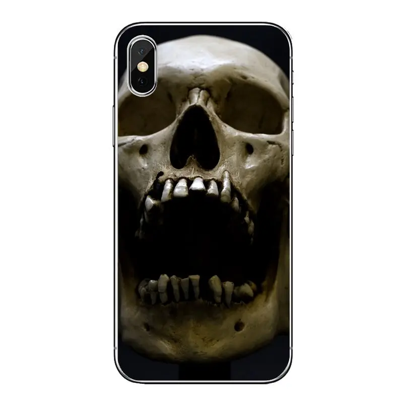Прозрачные мягкие чехлы для iPod Touch iPhone 4 4S 5 5S 5C SE 6 6S 7 8 X XR XS Plus MAX skull 3d hd обои |