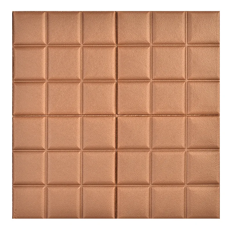 

JUNYAO Three-dimensional wall sticker self-adhesive living room bedroom imitation leather soft bag waterproof wall sticker w012